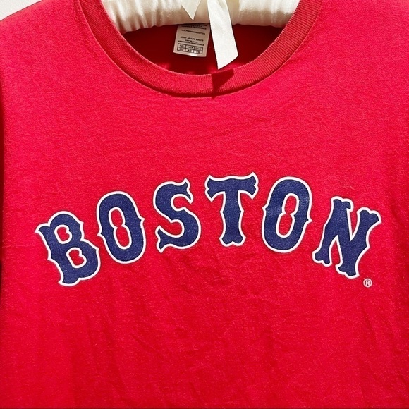 BOSTON RED SOX Men's Red Graphic Logo Tee - Picture 2 of 6